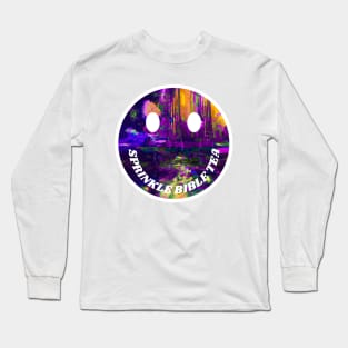 BIBLE TEA - Funny Surreal Bad Translation with Glitch Art (Alt Color) Long Sleeve T-Shirt